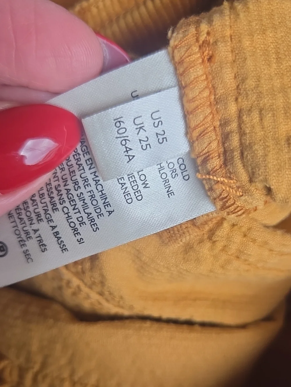 Anthropologie Pilcro Mustard Corduroy Trouser Bootcut Pants Size 25